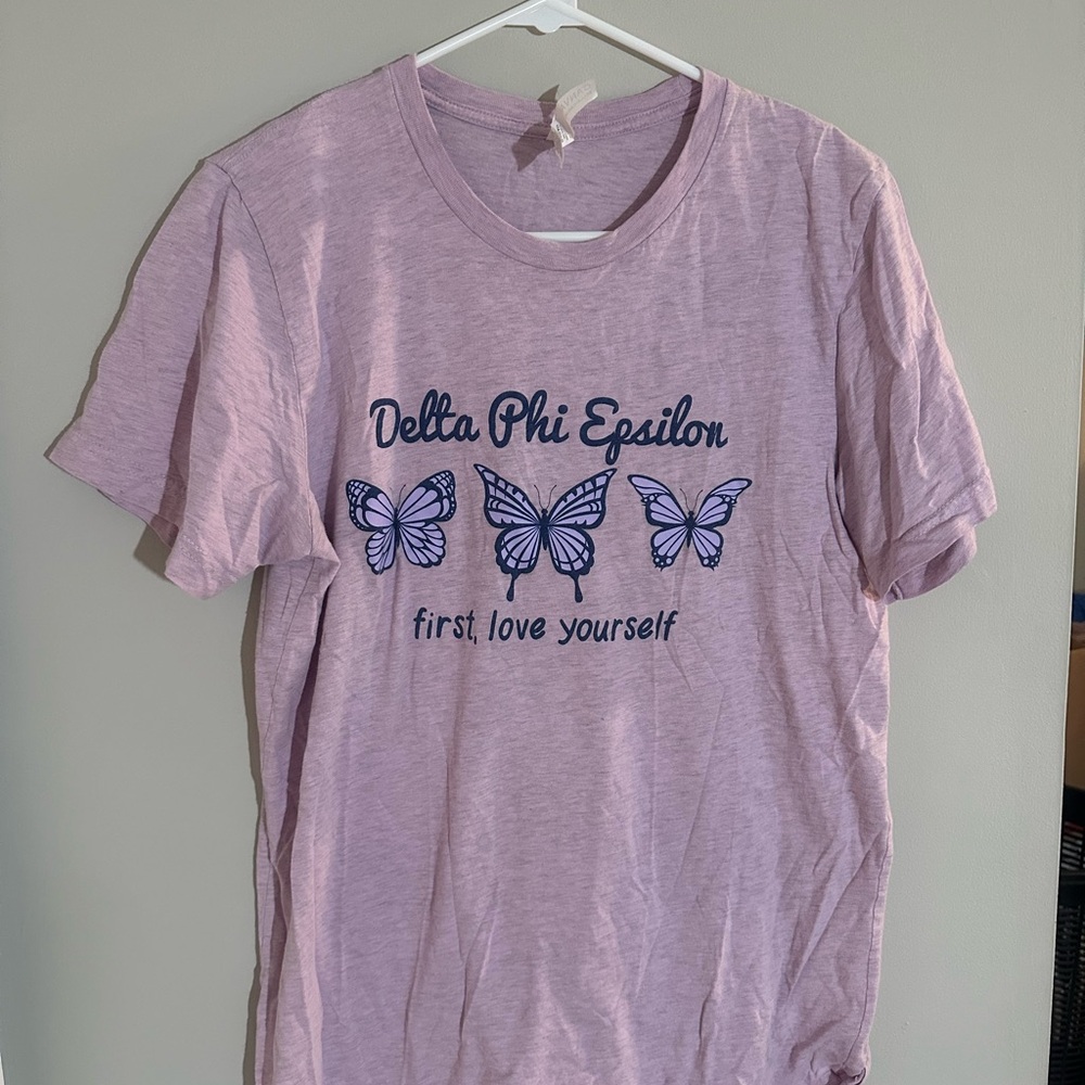 Delta Phi Epsilon Light Purple Tee